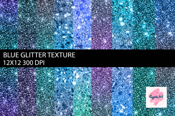 Download Blue Glitter Texture Digital Background - Premium Resources
