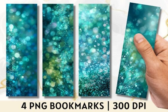 Download Teal Blue Glitter Texture Bookmark - Premium Resources