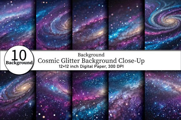 Download Cosmic Glitter Background Close-Up - Cosmic glitter background Collection